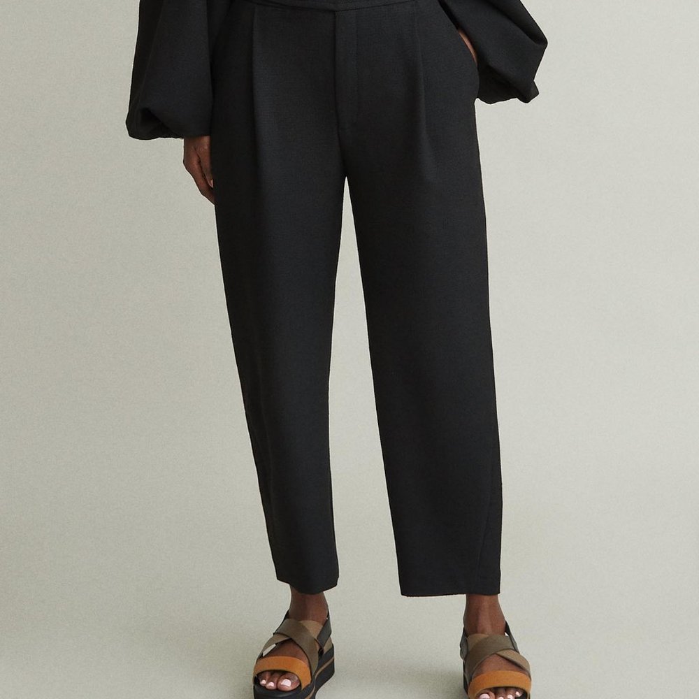TOTEME Lombardy Cropped Trousers, NWT, M, Black